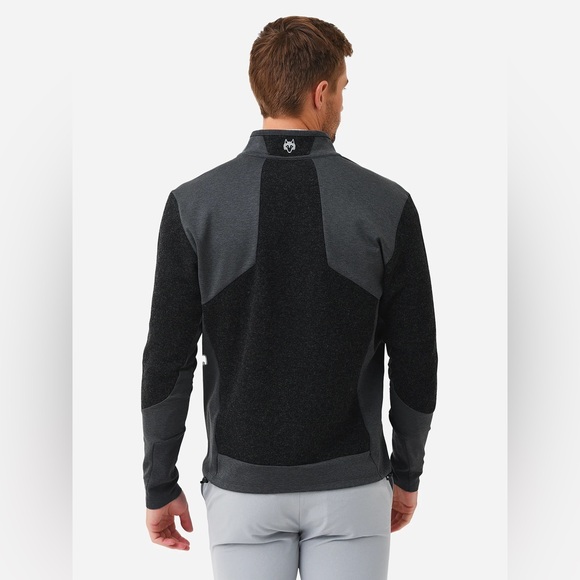 Greyson Men's Sequoia Wool Blend Lux Hybrid Full-Zip Jacket Gray Size Medium